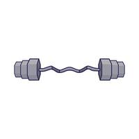 Illustration of barbell vector