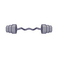 Illustration of barbell vector