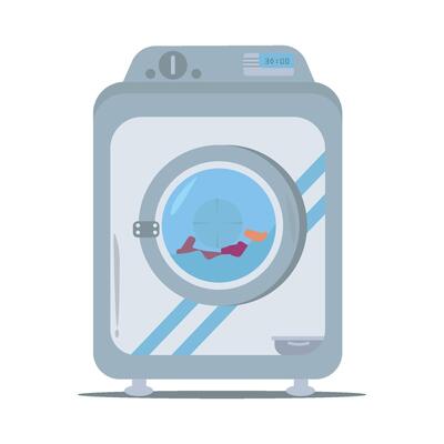 Illustration of washing machine