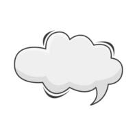 cloud  comic book bubble illustration vector