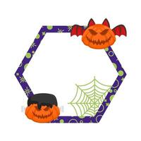 Illustration of Halloween frame vector