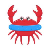 Illustration of cute crab vector