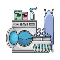 Illustration of washing machine vector