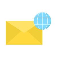 mail with  internet illustration vector