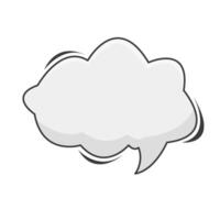 cloud  comic book bubble illustration vector