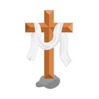 christian cross religious  illustration vector