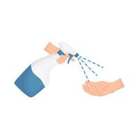 Illustration of spray bottle vector