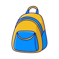 backpack school  illustartion vector