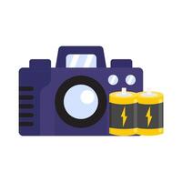 camera photo with battery illustration vector