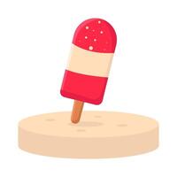 Illustration of ice cream vector