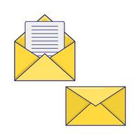 email with file illustration vector