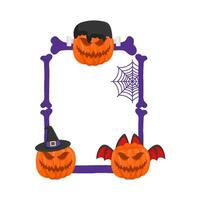 Illustration of Halloween frame vector