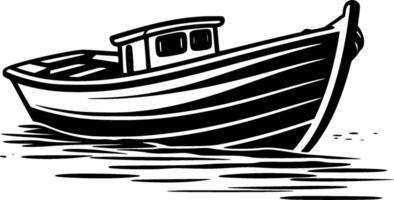 Boat - Minimalist and Flat Logo - Vector illustration