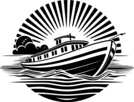 Boat - High Quality Vector Logo - Vector illustration ideal for T-shirt graphic
