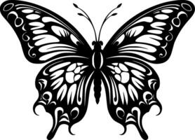 Butterfly, Minimalist and Simple Silhouette - Vector illustration