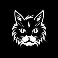 gato, negro y blanco vector ilustración