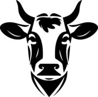 vaca, minimalista y sencillo silueta - vector ilustración