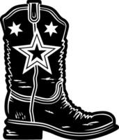Cowboy Boot - High Quality Vector Logo - Vector illustration ideal for T-shirt graphic