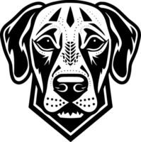 Dalmatian - Black and White Isolated Icon - Vector illustration