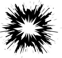 Explosion, Minimalist and Simple Silhouette - Vector illustration