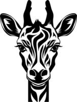 jirafa, minimalista y sencillo silueta - vector ilustración