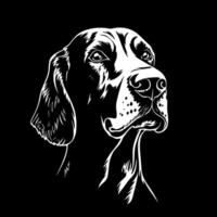 Great Dane - Black and White Isolated Icon - Vector illustration