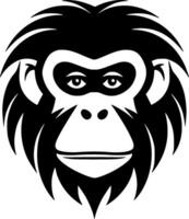 Monkey, Minimalist and Simple Silhouette - Vector illustration