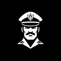 Military, Black and White Vector illustration