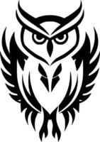 Owl, Minimalist and Simple Silhouette - Vector illustration