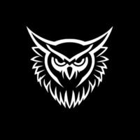 Owl, Minimalist and Simple Silhouette - Vector illustration