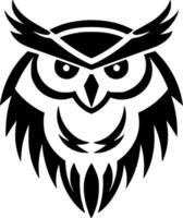 Owl - Minimalist and Flat Logo - Vector illustration