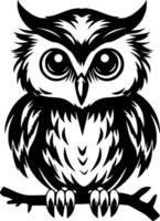 Owl Baby - High Quality Vector Logo - Vector illustration ideal for T-shirt graphic