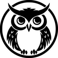 Owl Baby - High Quality Vector Logo - Vector illustration ideal for T-shirt graphic