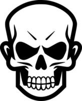 Skull, Minimalist and Simple Silhouette - Vector illustration