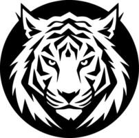 Tigre - minimalista y plano logo - vector ilustración