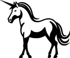 Unicorn, Minimalist and Simple Silhouette - Vector illustration