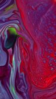 Vertical Liquid Color Paint Patterns Texture Top View. Multicolor Liquid Paint Surface. video