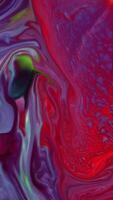 Vertical Liquid Color Paint Patterns Texture Top View. Multicolor Liquid Paint Surface. video