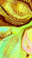 verticale liquido colore dipingere modelli struttura superiore Visualizza. multicolore liquido dipingere superficie. video