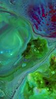 Vertical Liquid Color Paint Patterns Texture Top View. Multicolor Liquid Paint Surface. video