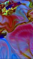 Vertical Liquid Color Paint Patterns Texture Top View. Multicolor Liquid Paint Surface. video