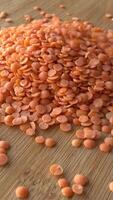 Vertical Video of Oranges Lentils as Background