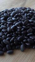 Vertical Video of Black Beans as Background