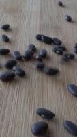 Vertical Video of Black Beans as Background