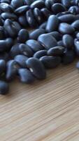 Vertical Video of Black Beans as Background