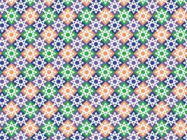 colourful Moroccan decorative ceramic tile background pattern art vector