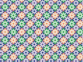 colourful Moroccan decorative ceramic tile background pattern art vector