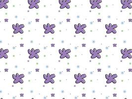 hand-drawn childish cartoon fabric background pattern vector