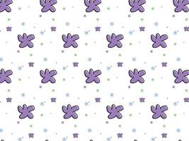 hand-drawn childish cartoon fabric background pattern vector