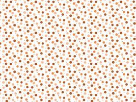 Hand-made brown polka dots background pattern vector